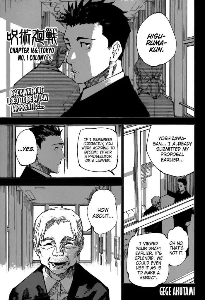 Jujutsu Kaisen Manga Chapter 166