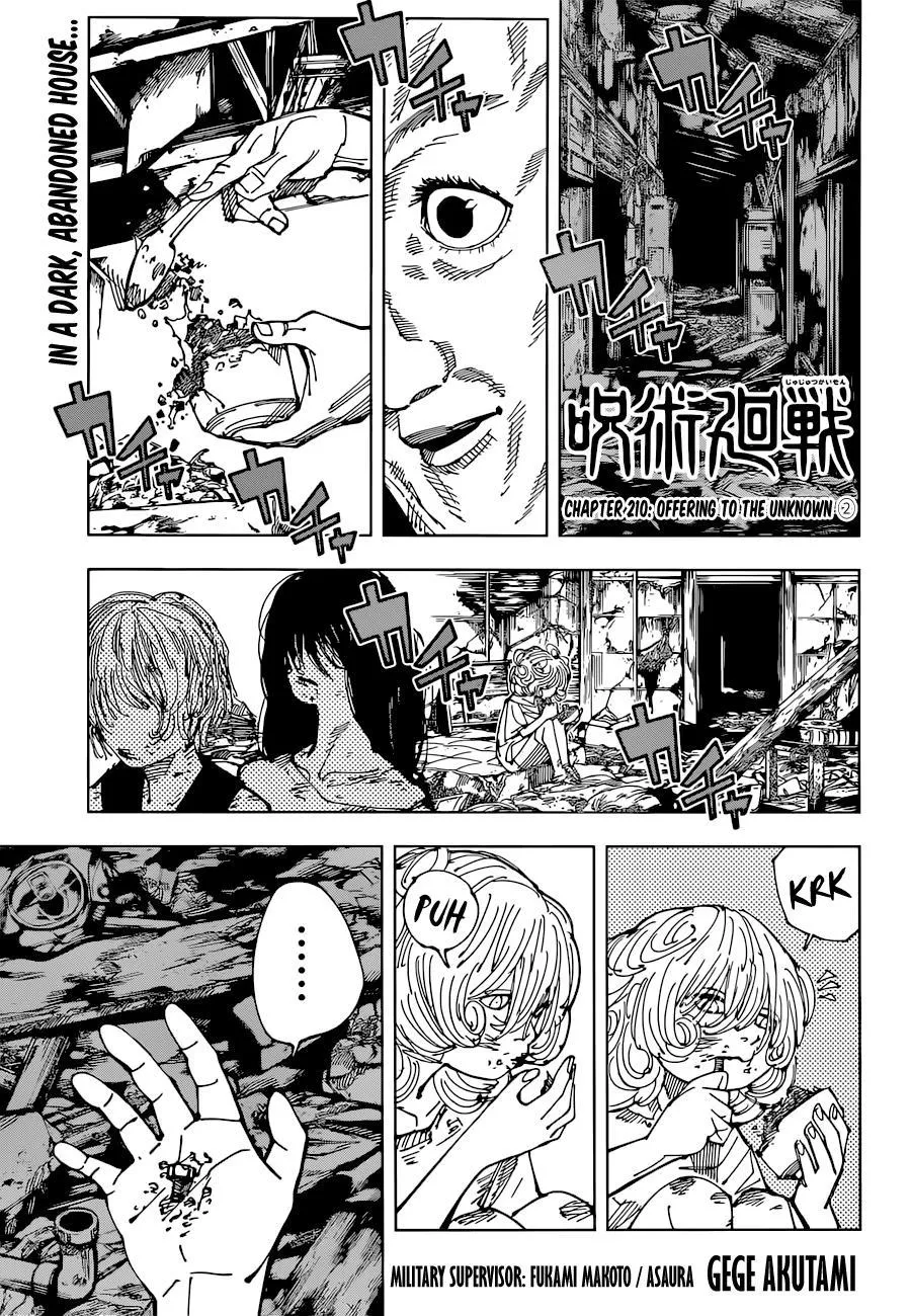Jujutsu Kaisen Manga Chapter 210