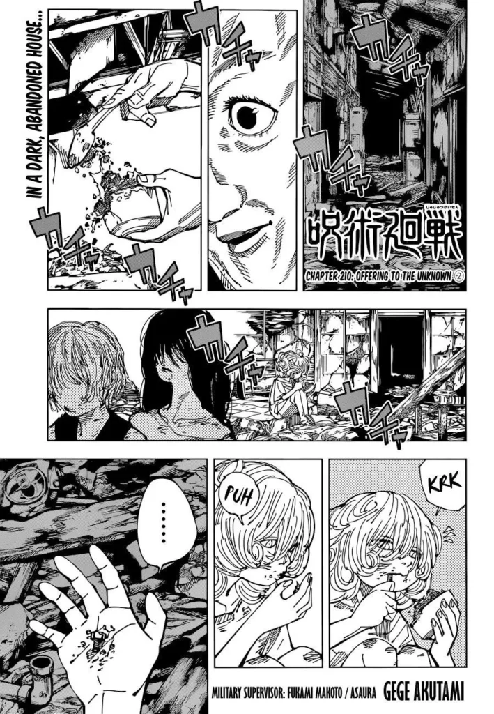 Jujutsu Kaisen Manga Chapter 210